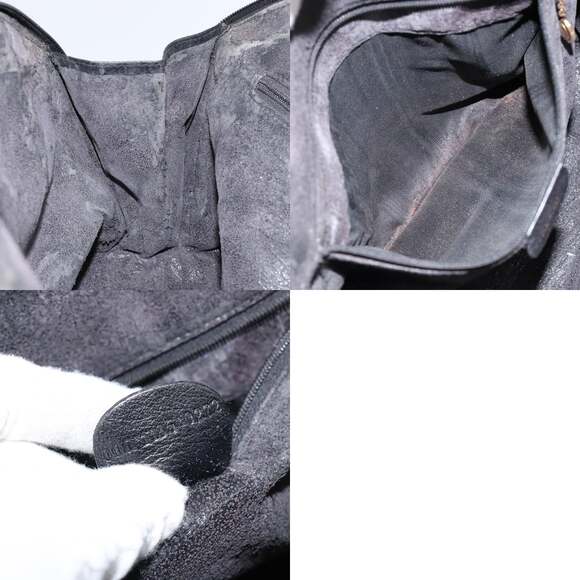 GUCCI Bamboo Hand Bag Leather Black - Picture 12 of 12